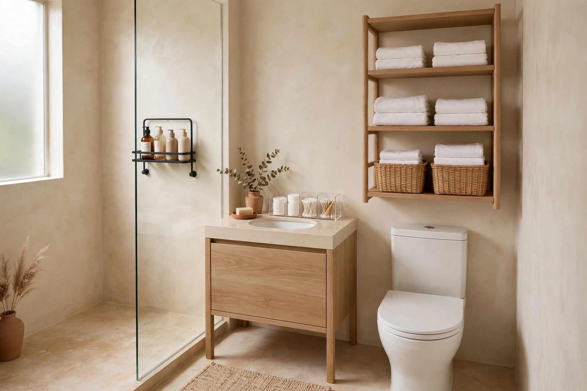 Organized bathroom