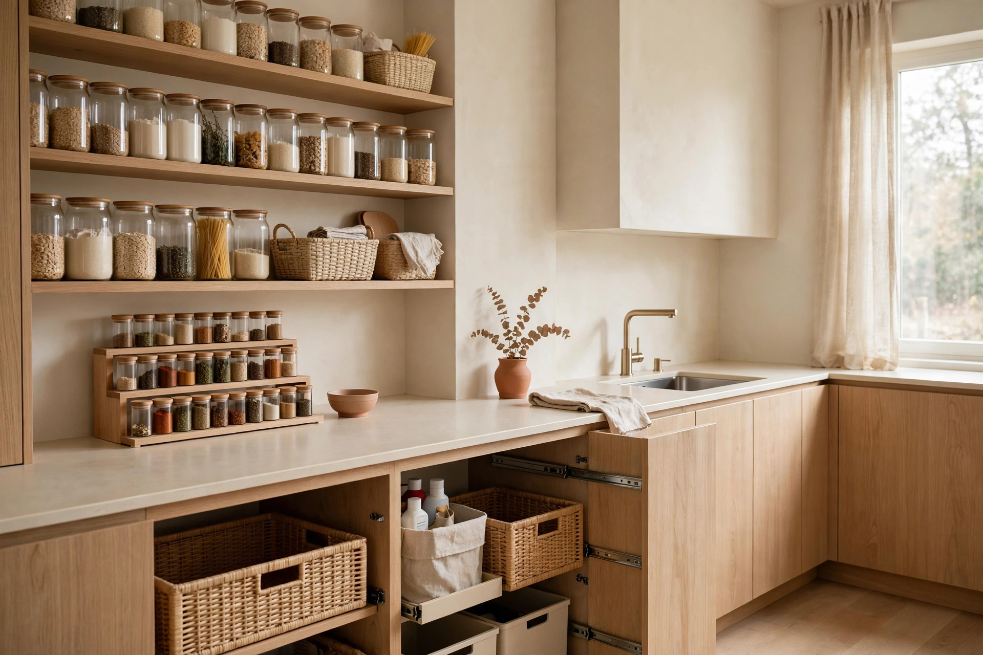 Organized kitchen